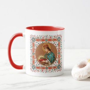 Mug St. Louis IX avec bordure de rinceau (BK 065)