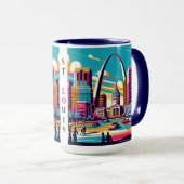 Mug St Louis, Missouri | L'arc de passerelle (Devant droit)