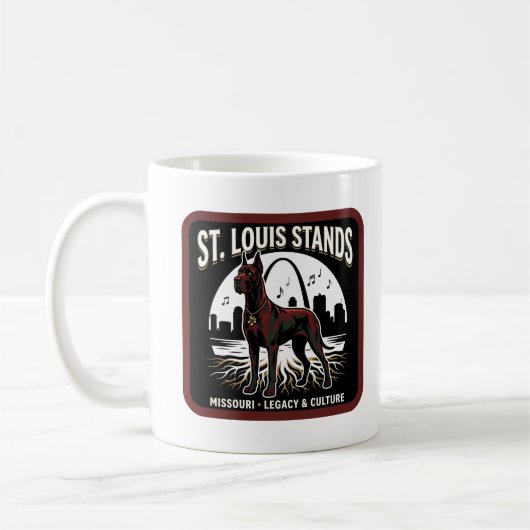 Mug St. Louis Stands Great Dane Cultural Legacy Art (Gauche)