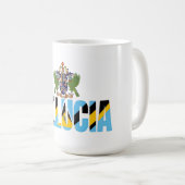 Mug St. Lucia Clear Bag | Caribbean | Stadium Ready (Devant droit)