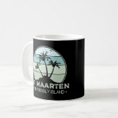 Mug St Martin Le sympathique rétro de l'île Sint Marti (Devant gauche)