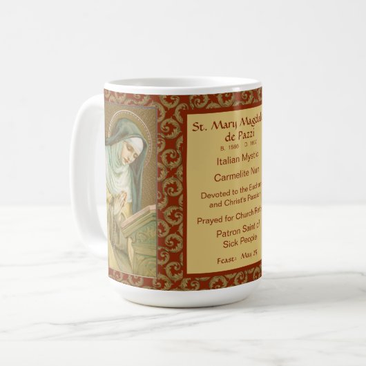 Mug St. Mary Magdalene de Pazzi (JM 45) (Devant gauche)