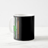 Mug St Patrick Day Drapeau irlandais américain Retro S (Devant gauche)