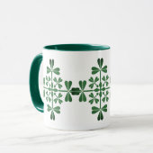 Mug St Patrick Day Irlandais Shamrocks verts (Devant gauche)