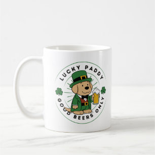 Mug St Patrick Days Labrador Leprechaun Lucky Paddy