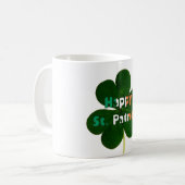 Mug St Patrick Irlandais Drapeau couleurs Typographie  (Devant gauche)
