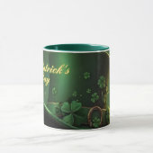 Mug St. Patrick’s Day Hat and Shamrock Design (Centre)