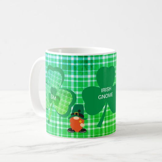 Mug St patrick Shamrock de Gnome (Devant gauche)