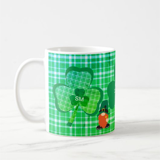 Mug St patrick Shamrock de Gnome (Gauche)