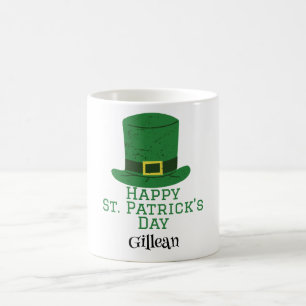Mug St. Patrick's Day casquette vert irlandais Shamroc