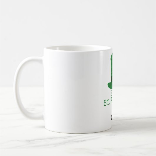Mug St. Patrick's Day casquette vert irlandais Shamroc (Gauche)
