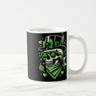 Mug St Patricks Day Femmes Crâne Chignon Désordonné Tr