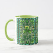 MUG ST. PATRICK'S DAY FOLK ART SHAMROCKS N'LADYBUGS (Gauche)