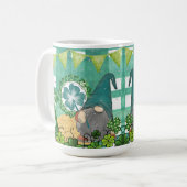 Mug St. Patrick's Day Gnome and Shamrock Design (Devant gauche)