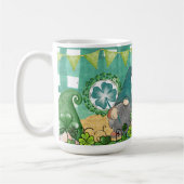 Mug St. Patrick's Day Gnome and Shamrock Design (Gauche)
