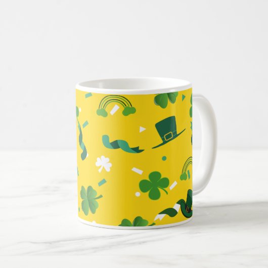Mug St Patrick's Day Green shamrock shenanigans (Devant droit)