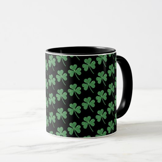 Mug St. Patrick's Day Green Vine Shamrock Irish Party (Devant droit)