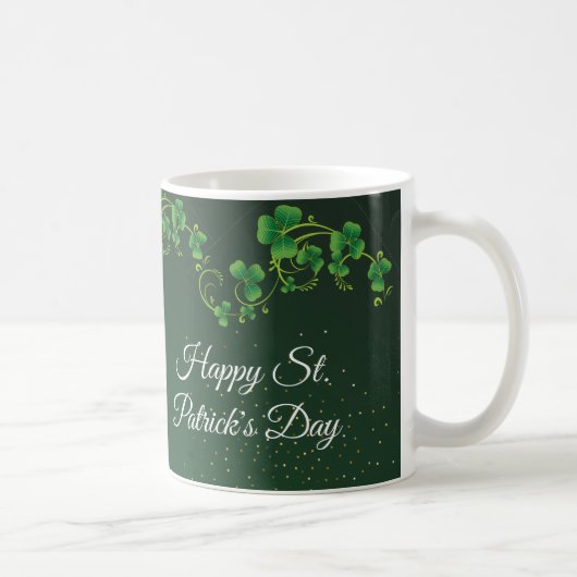 Mug St. Patrick's Day Green Vine Shamrock Irish Party (Droite)