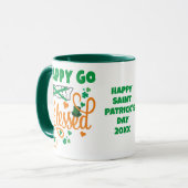 Mug St Patrick's Day HEUREUX GO Lucky BLESSED Christia (Devant gauche)