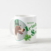 Mug St. Patrick's Day Irish Red & White Setter (Devant gauche)