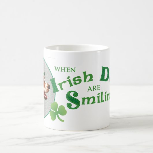 Mug St. Patrick's Day Irish Red & White Setter (Centre)