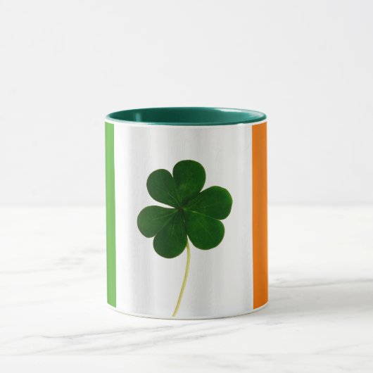 Mug St. Patrick's Day Irlandais Drapeau Shamrock Irlan (Centre)