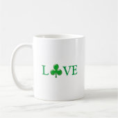 Mug St. Patrick's Day Irlandais Love Green Clover Sham (Gauche)