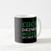 Mug St Patrick's Day Irlandais Lucky Drinking Ne pas l (Devant droit)