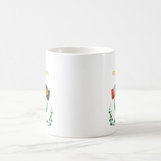 Mug St. Patricks Day Irlandais - Lucky Irish Shamrock (Centre)