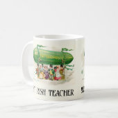 Mug St. Patrick's Day Irlande Meilleur Enseignant Irla (Devant gauche)