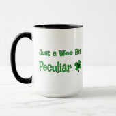 Mug St. Patrick's Day, Just a Wee Bit Peculiar (Gauche)