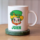 Mug St. Patrick's Day Leprechaun Nom personnalisé