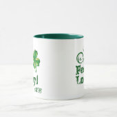 Mug St. Patrick's Day Monogram I Feel Lucky, Shamrock (Centre)