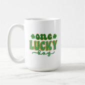 Mug St. Patrick's Day One Lucky Boy Green Clover (Gauche)