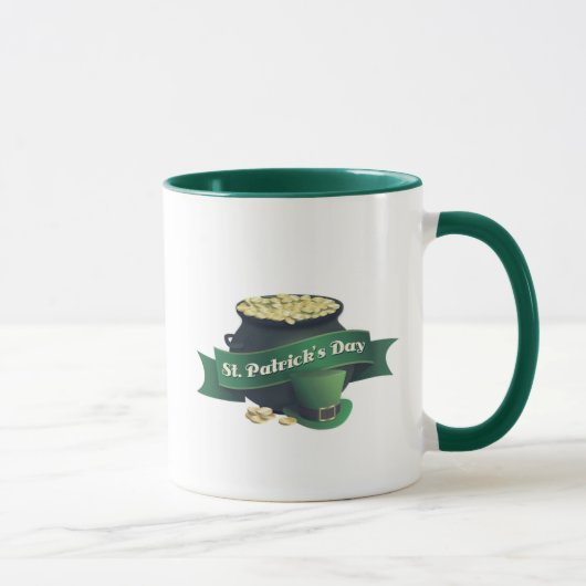 Mug "St Patrick's Day Pot of Gold" Irlandais drôle (Droite)