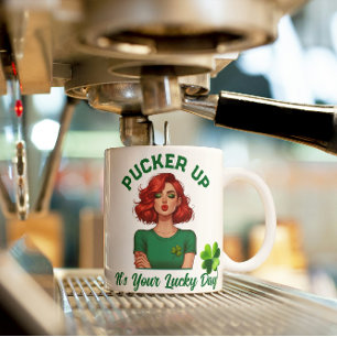 Mug St Patrick's Day Pucker up, c'est votre jour de ch