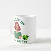 Mug St Patrick's Day Pucker up, c'est votre jour de ch (Devant gauche)