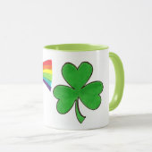 Mug St. Patrick's Day Rainbow Pot of Gold Shamrock (Devant droit)