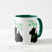 Mug St Patrick's Day Scottish Terrier (Devant droit)