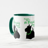 Mug St Patrick's Day Scottish Terrier (Devant gauche)