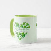 Mug St. Patrick's Day Shamrock Heart Family Keepsake (Devant gauche)