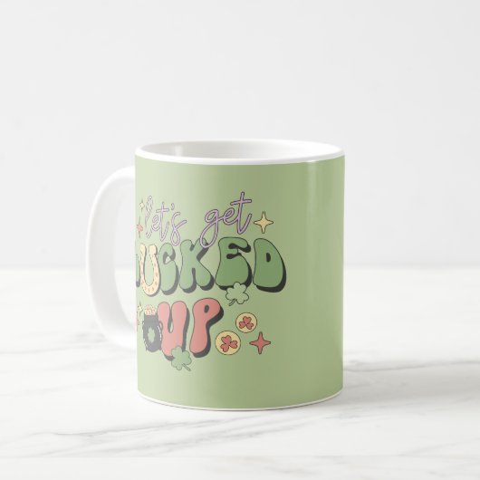 Mug St. Patrick's Day Shamrock irlandais Faisons-nous (Devant gauche)