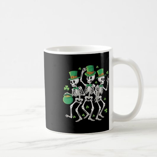 Mug St Patrick's Day Skeleton Dancing Skeletons Party (Droite)