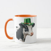 Mug St. Patrick's Day Vache noire et blanche (Gauche)