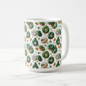 Mug St Patricks Day Watercolor Donut & Shamrock (Devant droit)
