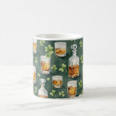 Mug St. Patrick's Day Whiskey and Shamrocks Pattern (Centre)