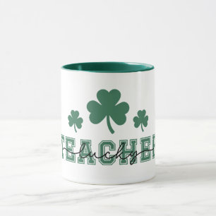 Mug St. Patricks Jour Professeur chanceux