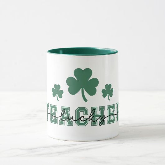 Mug St. Patricks Jour Professeur chanceux (Centre)