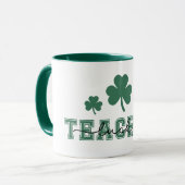 Mug St. Patricks Jour Professeur chanceux (Devant gauche)