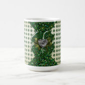 Mug St. Patrick's Sparkly Shamrock avec coeur (Centre)